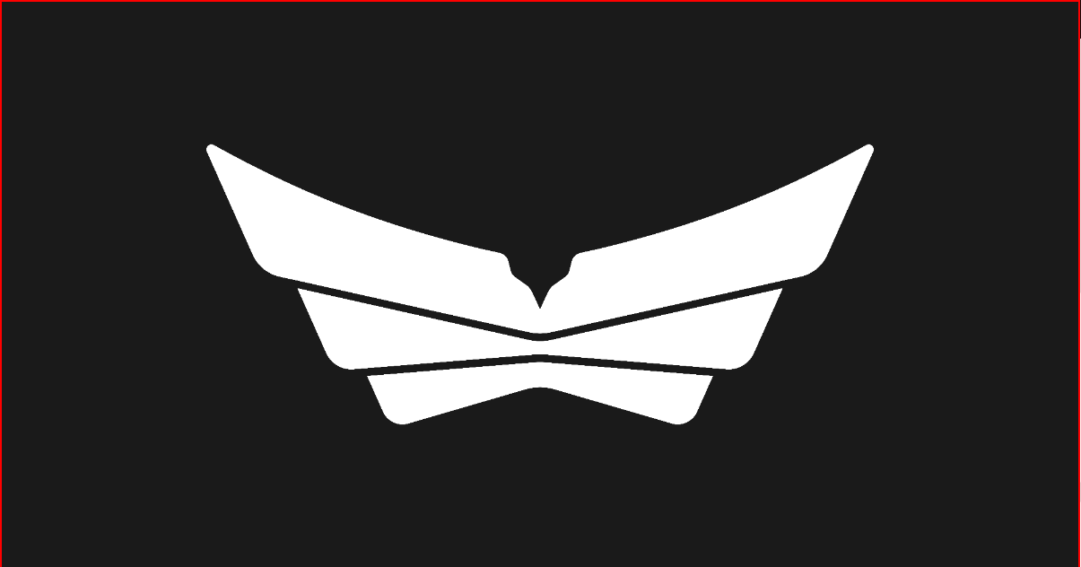 Falcon Car Rental logo centered on black background